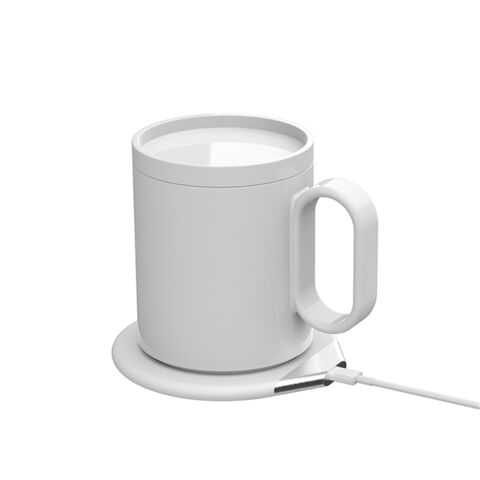 220V White Electric Powered Cup Warmer Heater Pad Coffee Tea Milk Mug KINJ 
