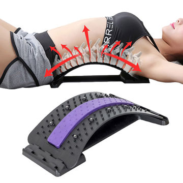 adjustable lumbar massager back stretcher for lower back pain relief