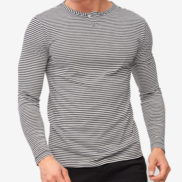 Buy Wholesale Vietnam Striped Long Sleeve T-shirt - Men's Long