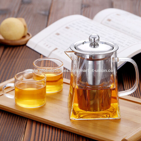 Transparent and Hammered Glass Teapot with Removable Glass Infuser Stovetop  Safe Tea Kettle Blooming and Loose-Leaf Tea Maker Set - China Teapot and Tea  Set price