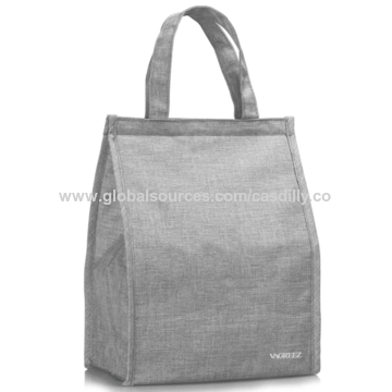 Insulated Lunch Bag Women Girls, Reusable Cute Tote Lunch Box For Adult &  Kids, Leakproof Cooler Lunch Bags For Work Office Travel School Picnic  (grey