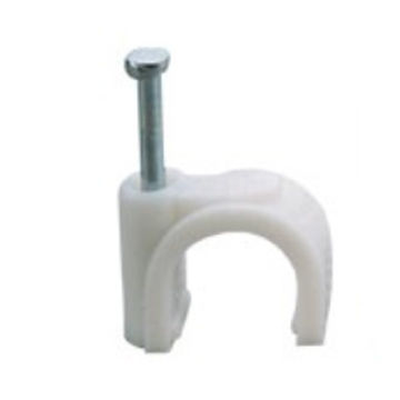 Buy Hi-Plasst Double Nail Pipe Cable Clip Wire Fastener Circle Cable Clips  With Nails 20 mm Online at Best Prices in India - JioMart.