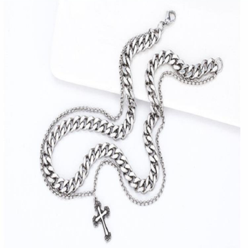 Simple Titanium Steel Retro Punk Men 