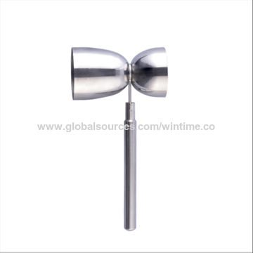 Custom Silver Jiggers Stainless Steel Safe Alcohol Measuring Tools Bar  Jiggers - China Alcohol Measuring Bar Jiggers and Premium Jiggers price