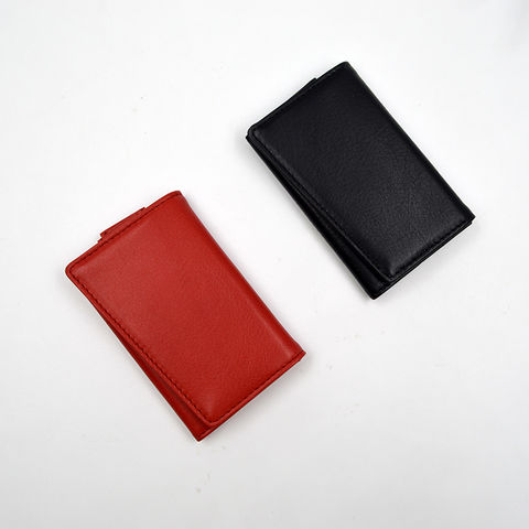  Card Holder, Minimalist Wallet for Women, Covered snap