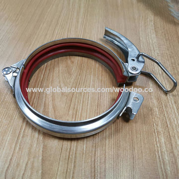 for Ducting Pack of 2 Ventilation 6-Inch Exhaust Stainless Steel Clamps