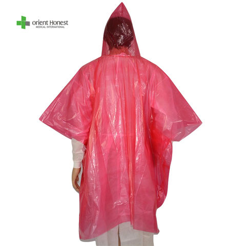 Booth indbildskhed Se tilbage Buy Wholesale China Rain Poncho With Sleeves, Colorful Plastic Pe One Time  Use Ponchos & Rain Poncho With Sleeves at USD 0.035 | Global Sources