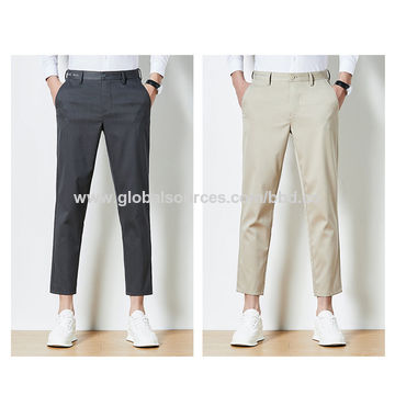 Mens Formal Casual Trousers Big Sizes Polyester Trouser Inside Leg 27 Inch  Waist 30 to 50 Inch (L-27 W-30, Black) : Amazon.co.uk: Fashion
