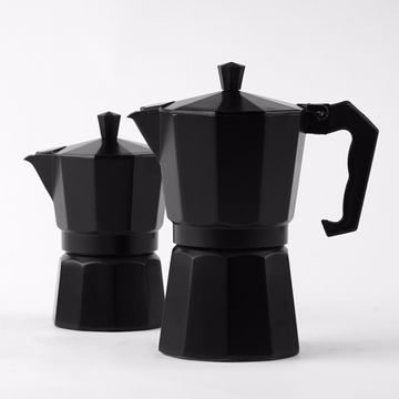 Stove Top Moka Pot Coffee Maker Black - Black / 3 cup