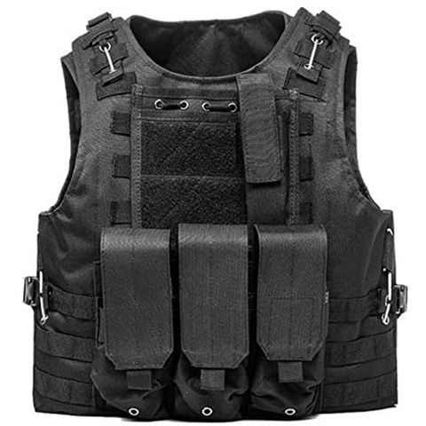 Tactical Vest SWAT Military Plate Carrier Molle Police Airsoft Combat Assault US