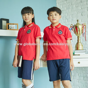 12 Pieces Boys School Uniform Polo Shirt Royal Blue Color - Boys School  Uniforms
