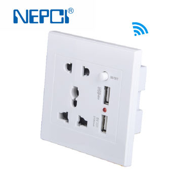 Night Light Wall Power Outlet 4.2A USB Ports Auto On/Off Sensor