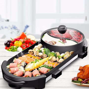 Buy Wholesale China 2021 New Hot Selling High Quality 2 In 1 Indoor Electric Bbq Grill With Hot Pot & High Quality 2 In 1 Indoor Electric Grill at USD 18.8 | Global Sources