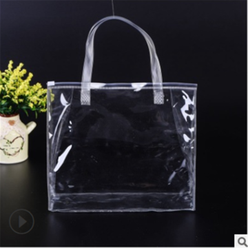 Wholesale Clear PVC Gift Bags with Handles, 30X22X10 - China