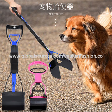 thumbnail image 2 of Chiquieray Foldable Dog Poop Scooper Set - Long Handle Scoop With Bag Dispenser & Waste Bags, Portable For Walks & Yard Cleanup 2 of 11