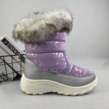Comprar Botas de nieve de piel sintética para mujer, botines cómodos y  cálidos con forro de piel, botines de combate con cordones y suela gruesa  antideslizante