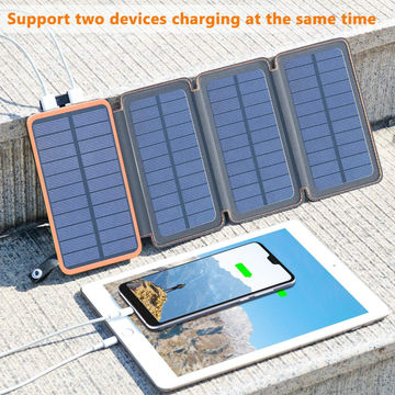 Buy Wholesale China 8000mah Solar Power Bank With 4 Solar Panel Charger & 2 Usb Output External Battery Pack & 8000mah Power Bank at USD 16.5 | Global Sources