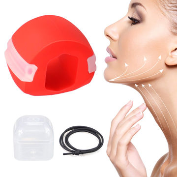 Mandible Training Device Face Slimmer and Neck Toning Jaw Trainer Double Chin Reducer Red Jaw Exerciser Jawline Shaper Jaw Face Neck Exerciser for Women Men