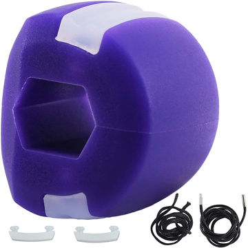 Jaw Exerciser Facial Care Chew Bite Mouth Jawline Shaper Fitness Ball Portable 