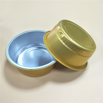 Buy Wholesale China Aluminum Foil Pan Round Gold Food Packaging