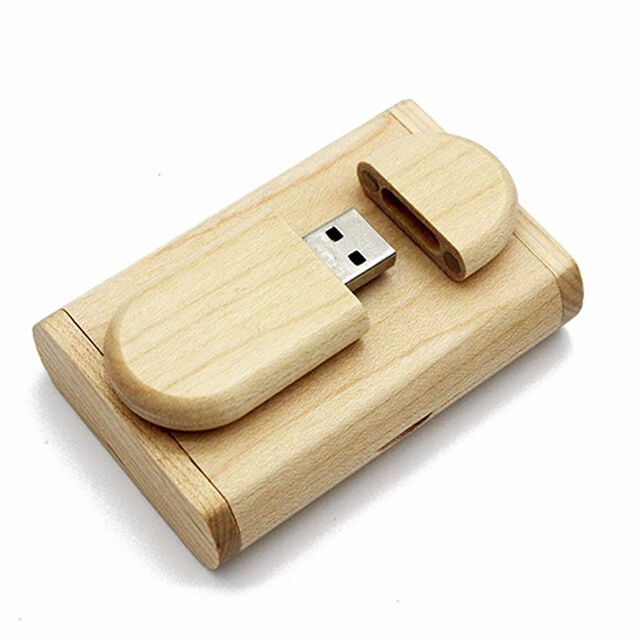 Werbe-USB-Stick aus Holz, USB-Stick aus Holz in großen Mengen, 8GB - 128GB USB-Stick aus Holz