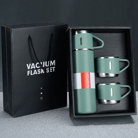 Buy Wholesale China Vacuum Flask Set 500ml Stainless Steel Tumbler Water Bottle  Thermos 2 Lids Thermos Termos Factory & Vacuum Flask at USD 6