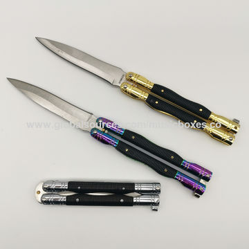 Foldable Butterfly Knife Trainer Portable Stainless Steel Pocket