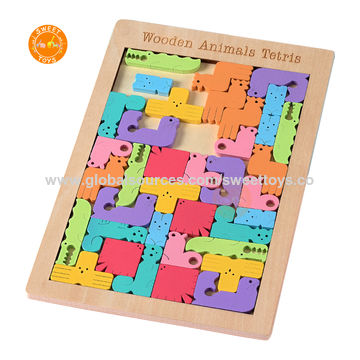 Wooden Colorful Puzzle Blocks Toy Children Transport Animal Block Baby  Early Educational Game Set $1.65 - Wholesale China Wood Puzzle at factory  prices from Wenzhou siweite Crafts & arts Co., Ltd