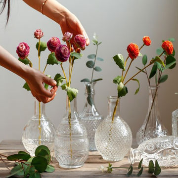 Vintage Glass Bottle Vases