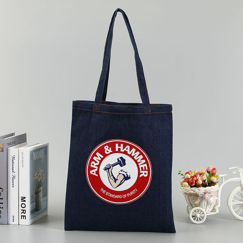 Sac à main promotionnel en denim bleu foncé for sale at factory direct price