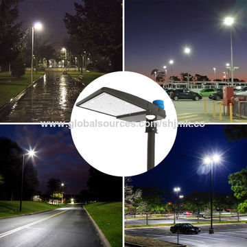 Parking Lot Led Light Pole Mount Street Light Gas Station Outdoor Lighting DLC 