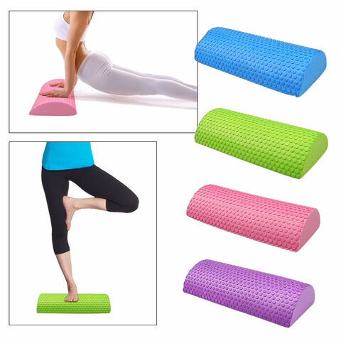Foam Half-Round Pilates Roller Fitness Tools Physio Massage Yoga Column