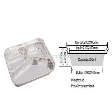 Food Grade Disposable Tin Foil Baking Pan/Trays with Lids Barbecue Box  Takeaway Aluminum Foil Tableware Fast Food Trays - China Fast Food Aluminum  Trays, Aluminum Food Trays