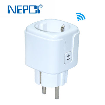 Enchufe Inteligente WiFi Tipo EU NEPCI XJY-ZN-16, Toma de Corriente Inalámbrica Inteligente Compatible con ISO y Android 16A
