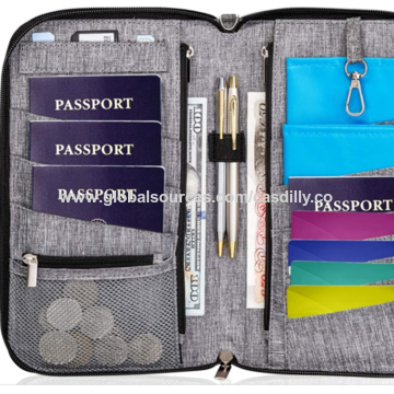 Document Organizer RFID Passport Wallet for Travel - China Men Wallet and  Wallet price