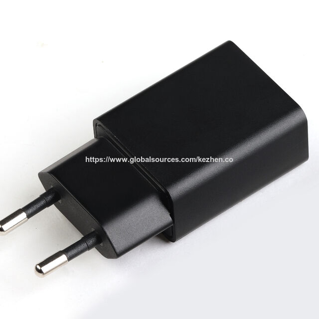 Adaptateurs USB 5V/2A, Adaptateurs secteur, Chargeur de batterie avec prise européenne, avec certifications CE et RoHS