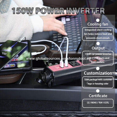 Buy Wholesale China Dc To Ac Portable Power Inverter Dc 12v To 110v Ac ...