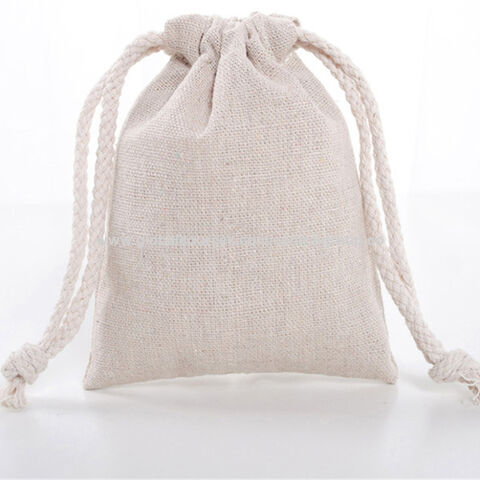 linen drawstring pouch