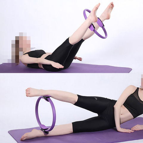 yyan Pilates Ring Dual Grip Magic Circle Body Exercise Fitness Weight Yoga Tool Kit