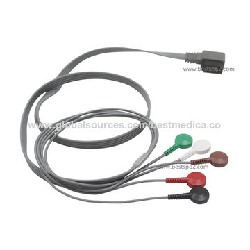 thumbnail interactive-video image 1 of RedyMED ECG Patient Cable 5-Lead Set M4725A For Philips/HP DigiTrak XT Holter Recorder 1 of 6