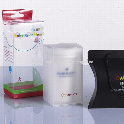 Cajas de vinilo transparente