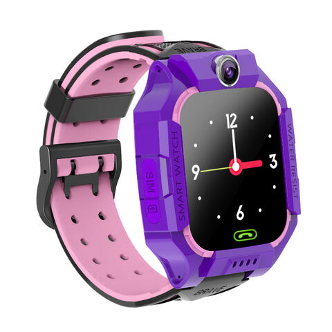 Reloj Inteligente Para Niños Gps Tracker Cámara Táctil Q12 Rosado