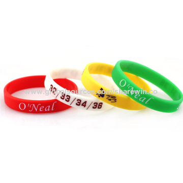 Cheap Wholesale Custom Personalized NBA Logo Dropship Rubber Wrist Band Two  Color Qr Code Bead Silicon Wristband Individual Letters Thin Silicone Thin  Bracelet - China Silicone Bracelet and Fashion Bracelet price |
