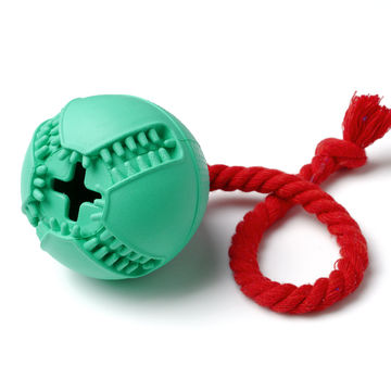 rope and rubber dog toy