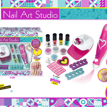 2022 New DIY Nail Art Studio Toy Fashion Set Nail Party Kit Make up Toys  for Girls Cosmetics DIY Kids Toys - China DIY Nail Art Fashion Set and  Makeup for Kids