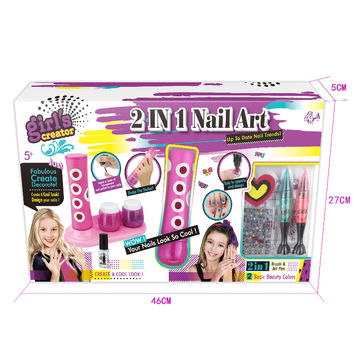 2022 New DIY Nail Art Studio Toy Fashion Set Nail Party Kit Make up Toys  for Girls Cosmetics DIY Kids Toys - China DIY Nail Art Fashion Set and  Makeup for Kids