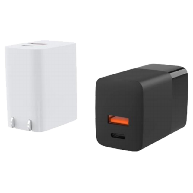 Cargador de pared PD de 30W (1 puerto C, 1 puerto A) Adaptador USB for sale at factory direct price