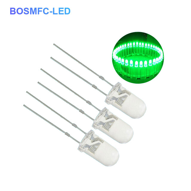 5mm Through-Hole LED, wasserklare Linse F5 DIP LED grüne Beleuchtung LED Lampe for sale at factory direct price