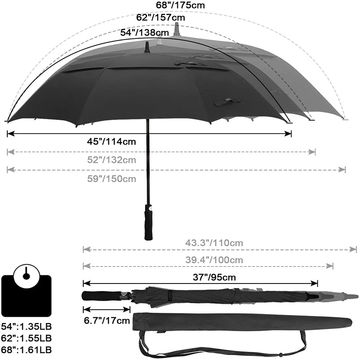 68 Inch Golf UV Umbrella