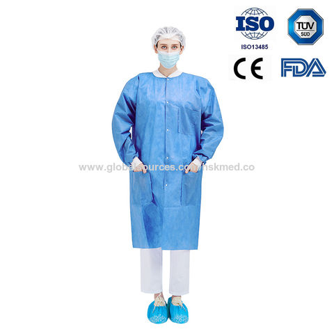 Buy Wholesale China Disposable Pp+pe Sms Lab Coat Surgical Isolation ...